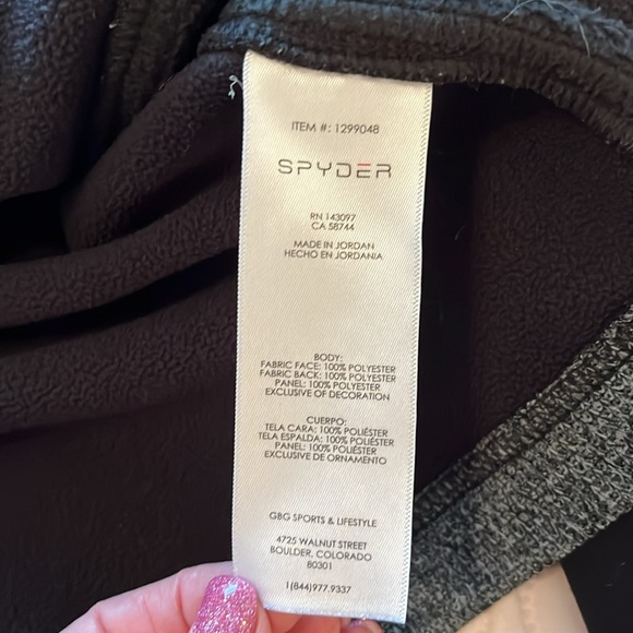 Spyder Fleece Lined Quarter Zip Pullover - Picture 10 of 11